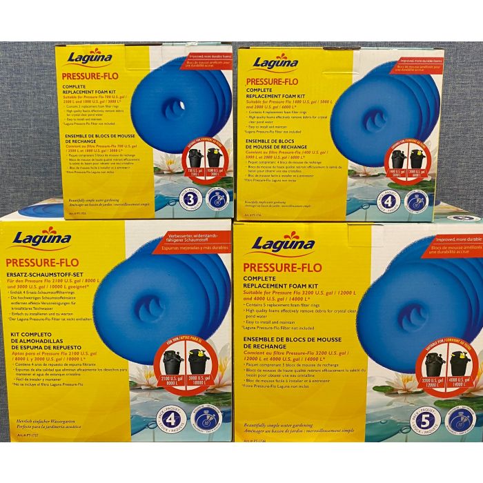 Generic Blue Foam Sponge Filter Media Set Fit For Laguna Pressure Flo 8000 12000 